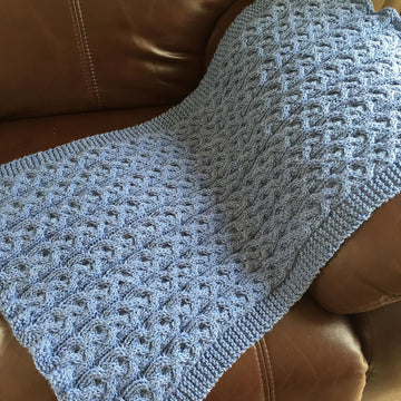 Cosy Cables Baby Blanket