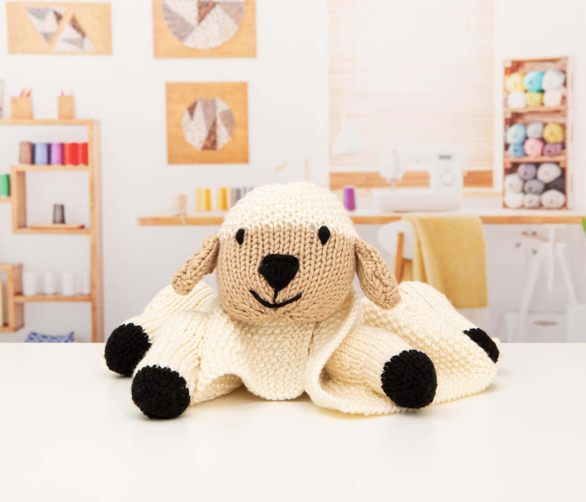 Baby pram lamb blanket