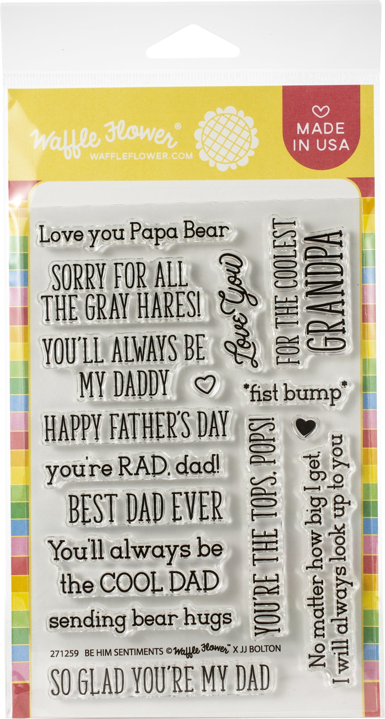 Waffle Flower Crafts Clear Stamps 4"X6" - Be Him