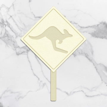 Artdeco Creations Sunburnt Country Laser Cut Coasterboard - Kangaroo Sign 2.2"X3.1"