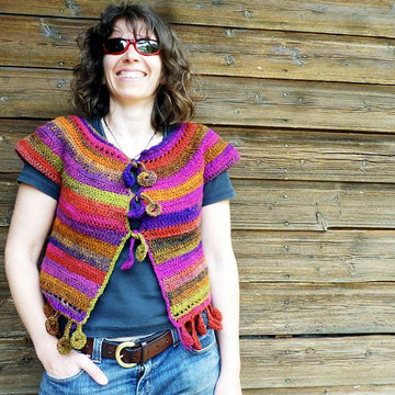 Dancing poppies cardigan