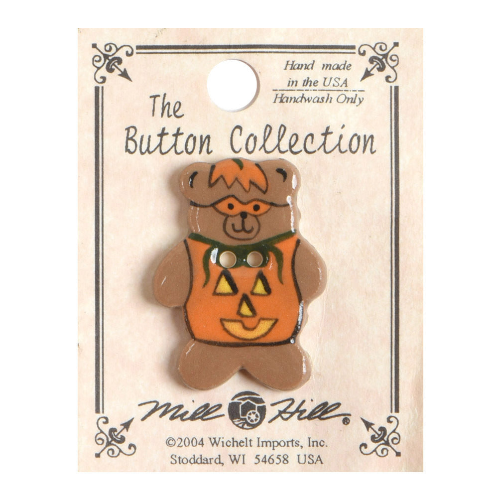 Mill Hill Button 86028 - Pumpkin Teddy