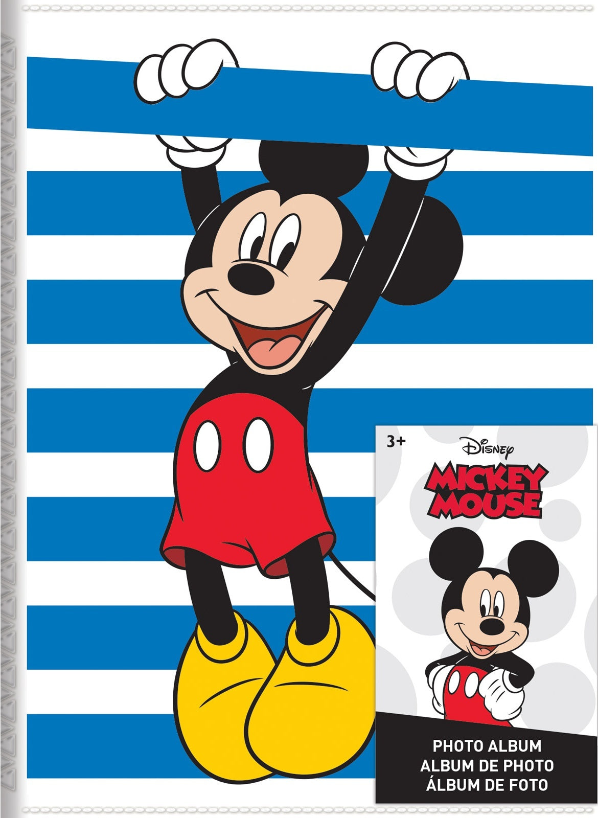 EK Success Disney 1-Up Photo Album 4"X6" - Mickey Stripe