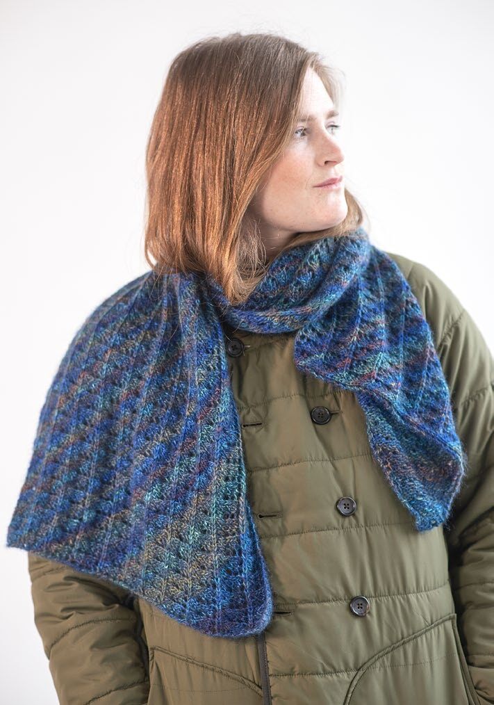 Rochelle Shawl in Berroco Tiramisu - Downloadable PDF