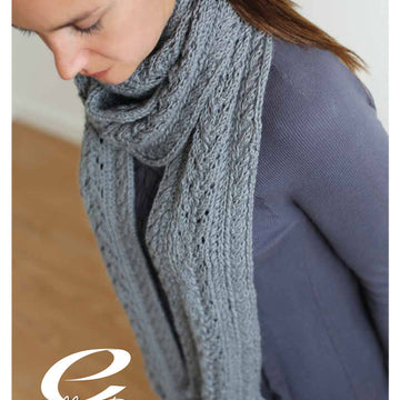 Cable Scarf in Ella Rae Cozy Alpaca - ER11-01 - Downloadable PDF