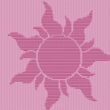 Sun Star blanket Knitting Pattern, Knit-Purl only