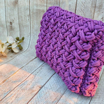 Origami One-Piece Textured Crochet Bag