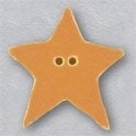 Mill Hill Button 86404 - Large Tangerine Star