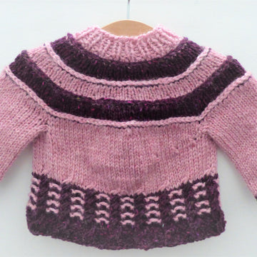 Tilda - a top down seamless yoked cardigan