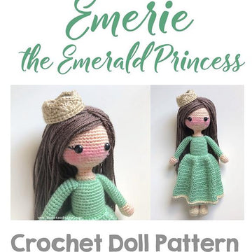 Emerie the Emerald Princess 12" Amigurumi Doll