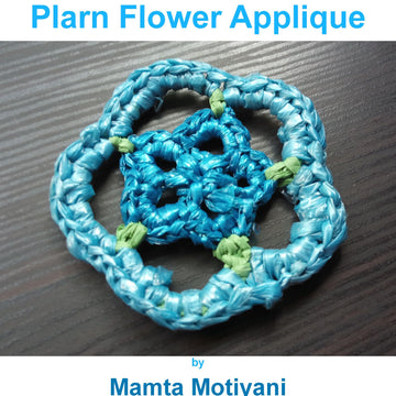 Plarn Flower Applique Crochet Pattern