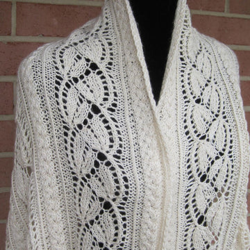Cabled Dayflower Shawl