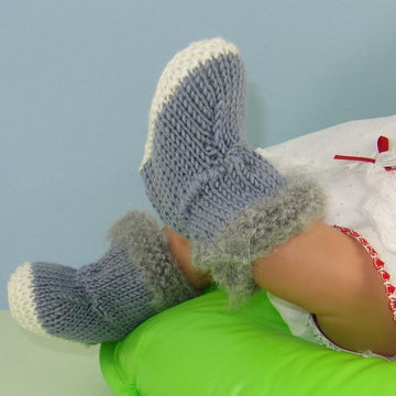 Baby Fur Top DK Booties