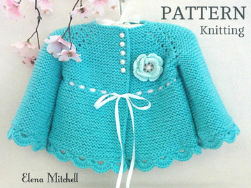 Pattern Baby Girl Knitting Cardigan Grace