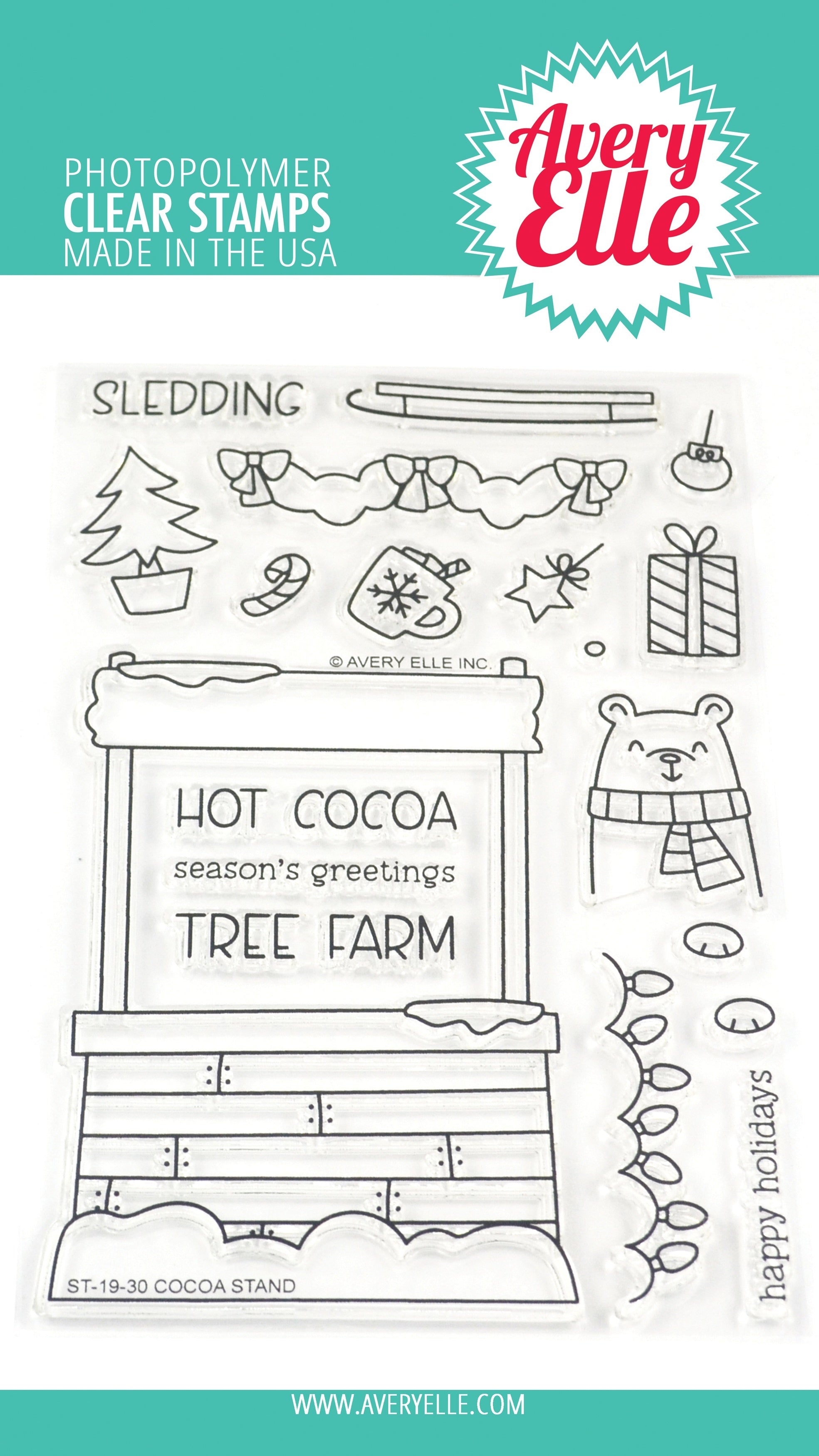 Avery Elle Clear Stamp Set 4"X6" - Cocoa Stand