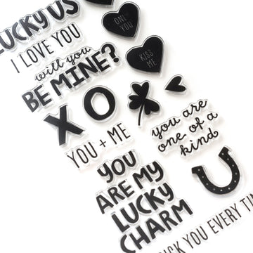 American Crafts Lucky Us Clear Acrylic Stamps - 605213