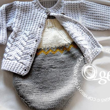 Corliss Cardigan and Romper - P163+ P162
