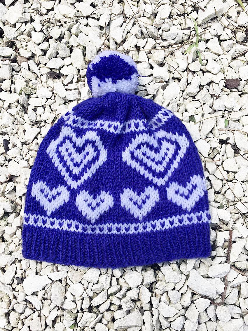 Hearts Hat For Little Ones