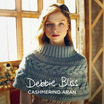 Thursday Shoulder Cape - Knitting Pattern for Women in Debbie Bliss Cashmerino Aran