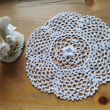 Antique rose doily