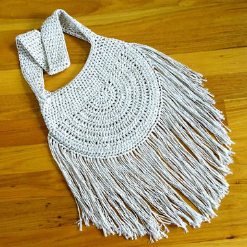 Crochet Boho Tassel Bag