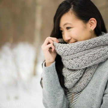 Braided Cabled Cowl & Slouchy Beanie