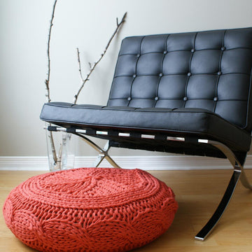 Cable Knit Footstool Cover fits Ikea's Alseda Footstool