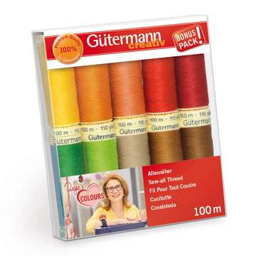 Gutermann Thread Set: Sew-All: 10 x 100m: Assorted