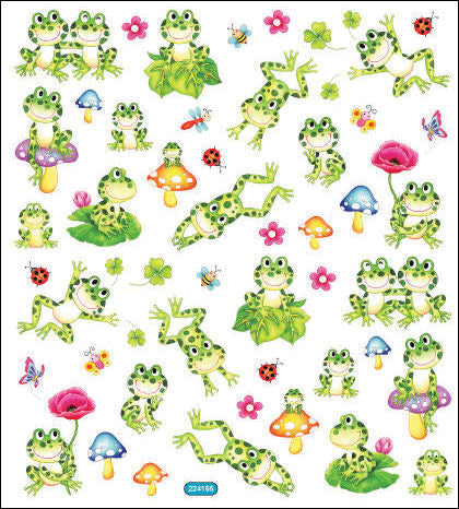 Tattoo King Sticker King Stickers - Spotted Frogs