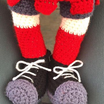 Football mascot amigurumi doll