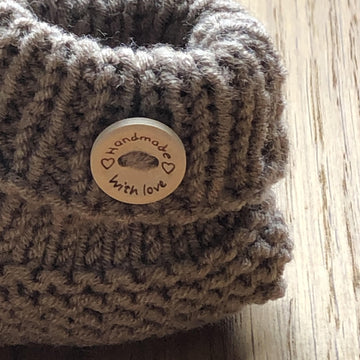 Cable Baby Booties 0-3 & 3-6 Months