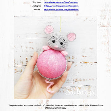 Christmas ball cover Mouse