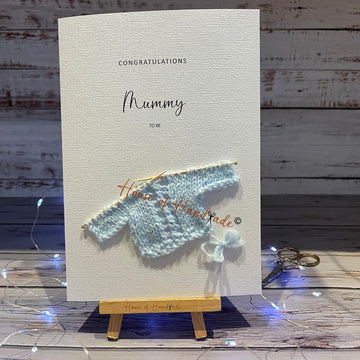 Knit & Print Mummy To Be Baby Boy Girl Twins Knitting Pattern Make Your Own Card PDF Instant Download