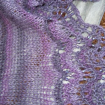Intrigued with Beads Shawl