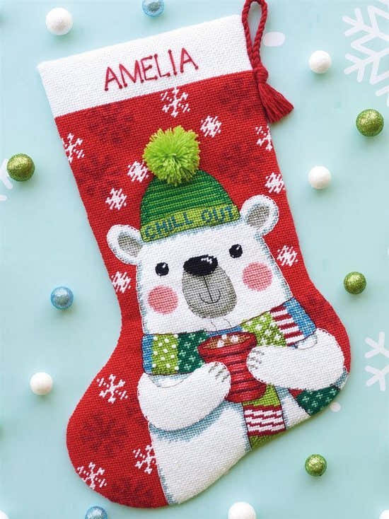 Dimensions Chill Out Stocking   Cross Stitch Kit