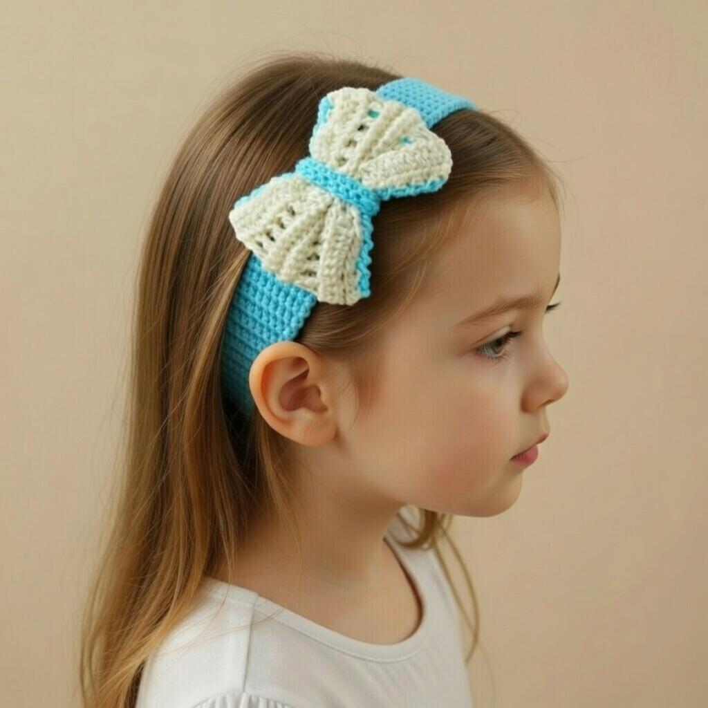 Crochet Bow Headband PDF + Video Tutorial