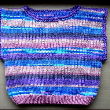 Striped Slipover Vest