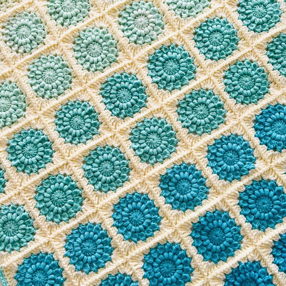 Azure Harmony Baby Blanket