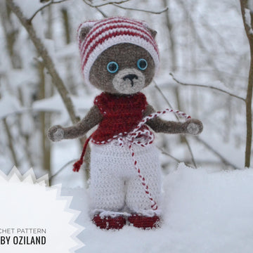 Doll Clothes - Outfit Christmas for teddy, cat