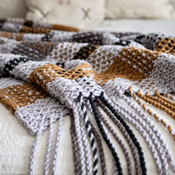 Moonstone Plaid Blanket