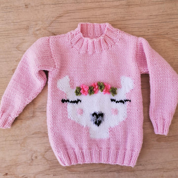 Llama Chunky Sweater
