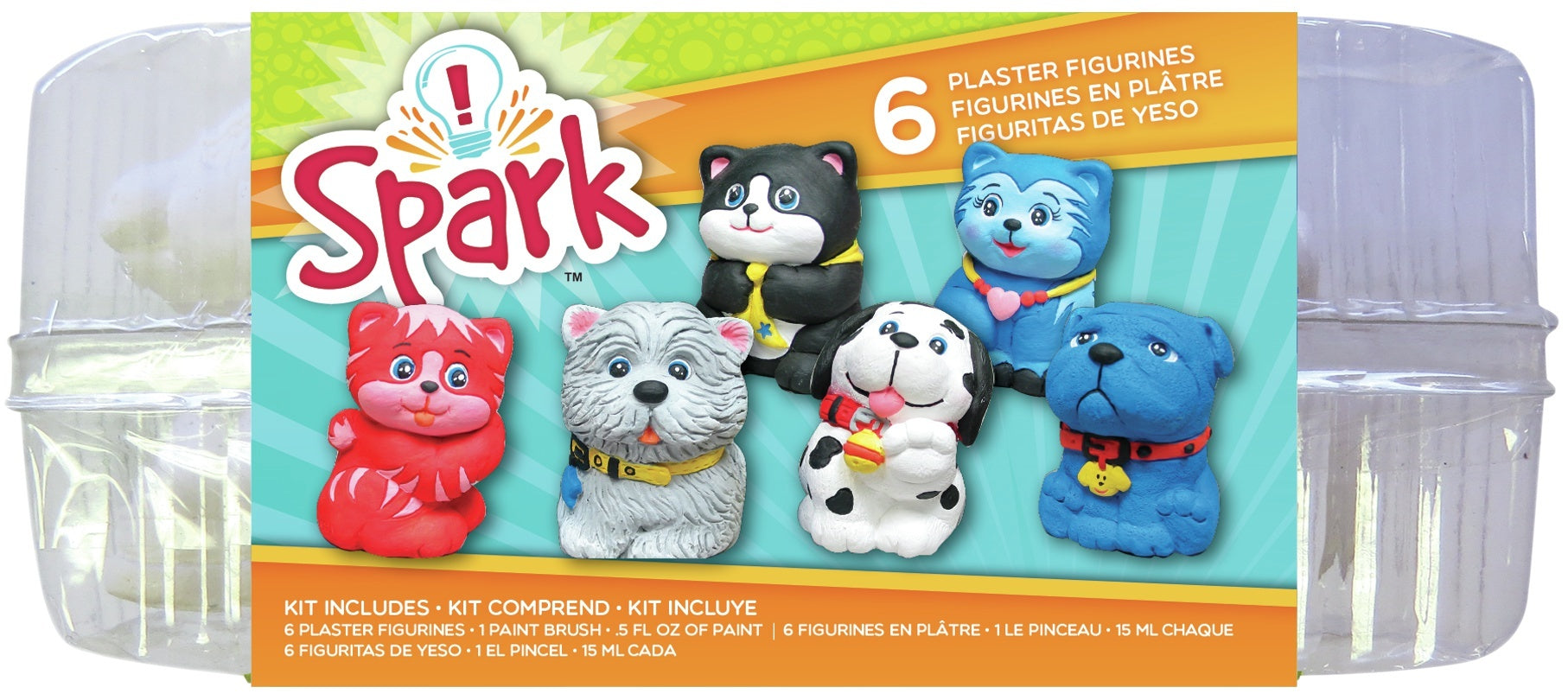 American Crafts Plaster Playset - Cats & Dogs