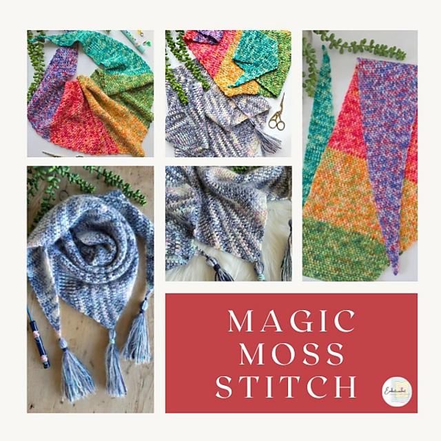 Magic Moss Stitch Scarf