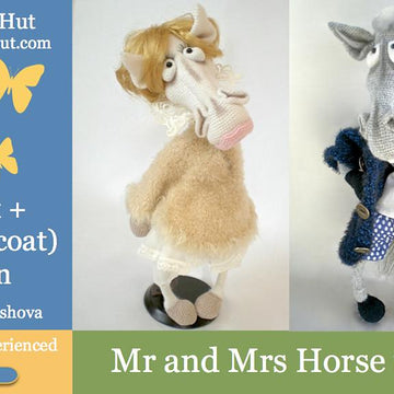 048 Mrs and Mr Horse in a coat Astashova Ravelry