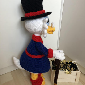 Rich Duck amigurumi doll