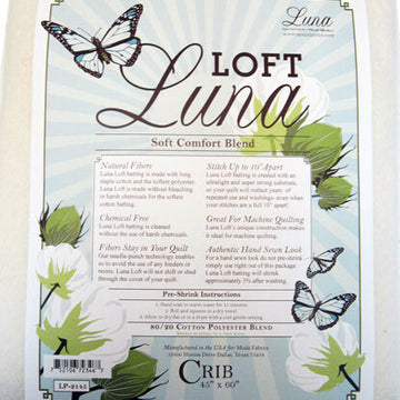 Luna Batting Luna Loft Cttn Blend Batt - Crib