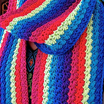 Starpath Scarf, a Star Stitch How-to