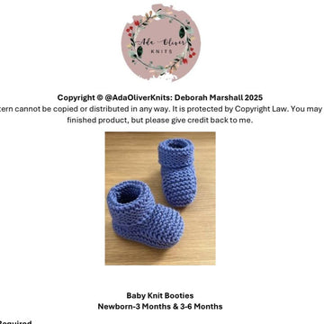 Baby Knit Booties