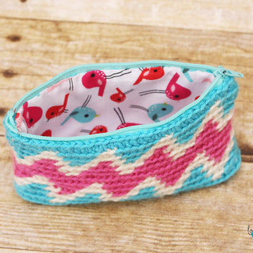 Zig Zag Zipper Bag