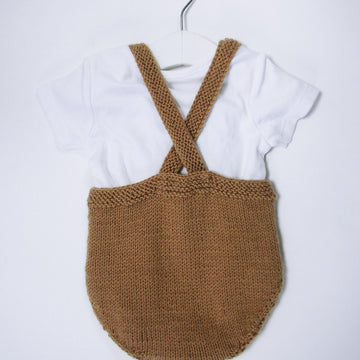 Baby Deer Knit Romper, 0-6 months